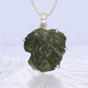 Large Genuine Moldavite Pendant