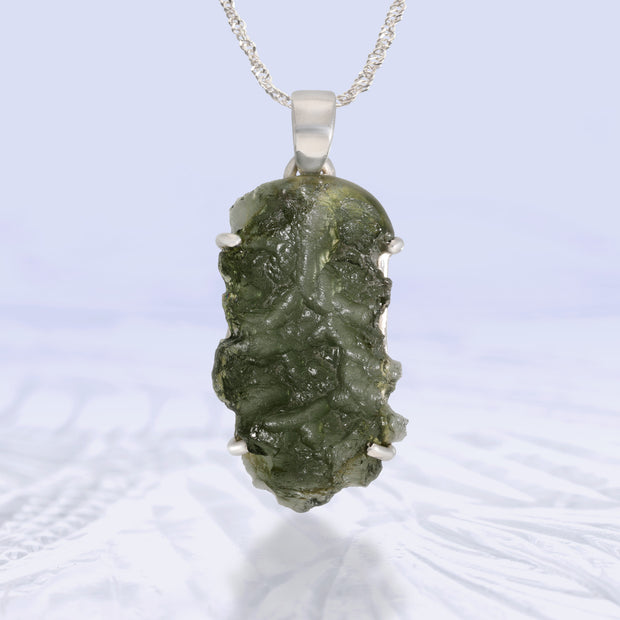 Beautiful Natural Moldavite Pendant