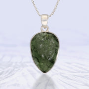 Large Genuine Moldavite Pendant