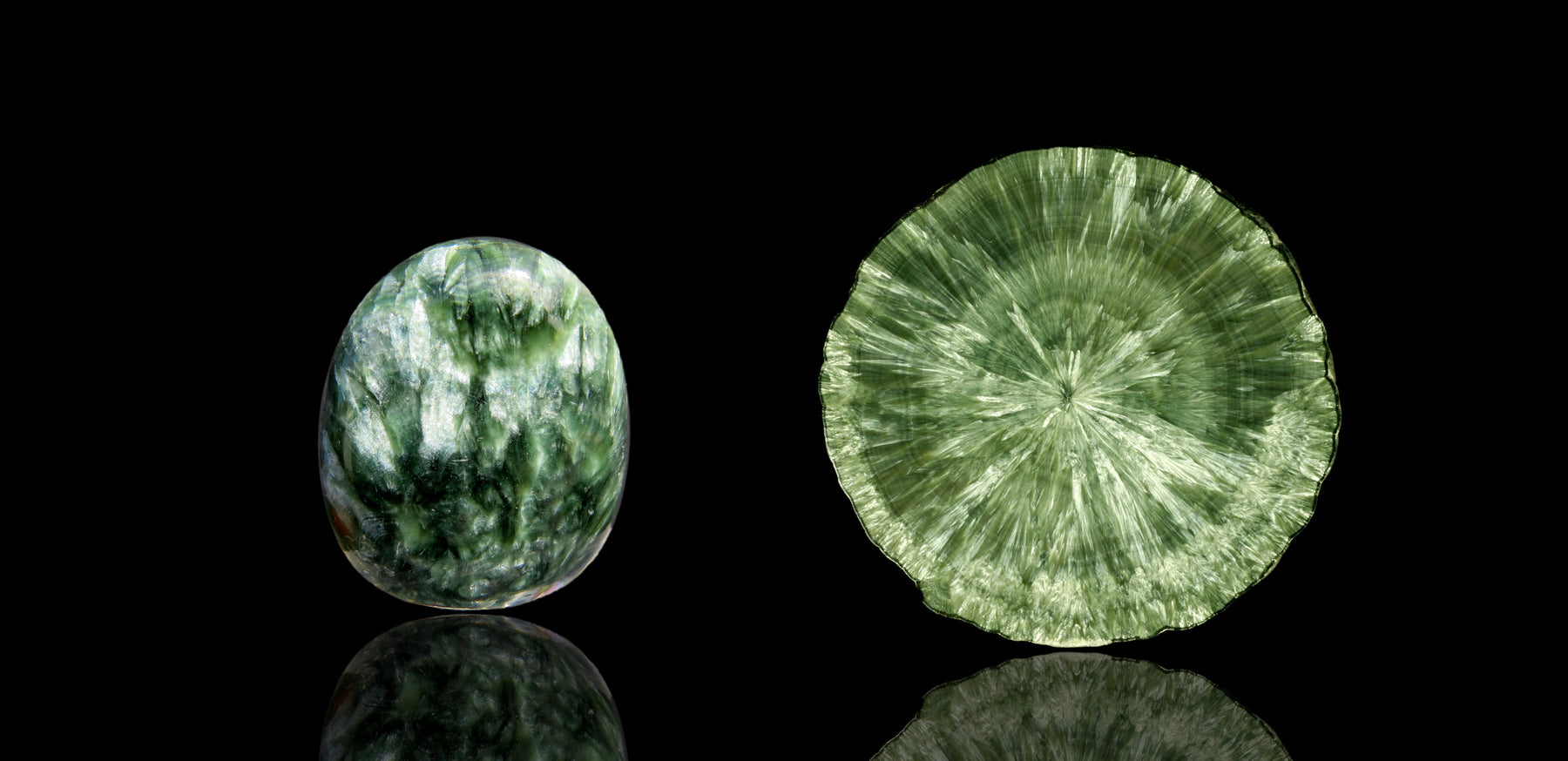 Seraphinite green gemstone healing and energetic properties and meaning