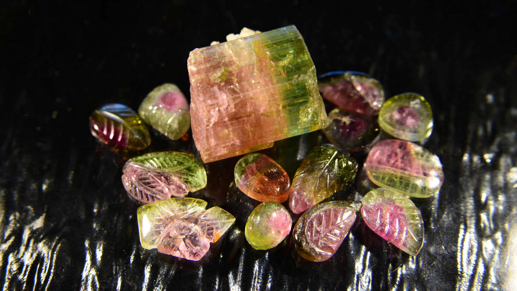 Watermelon Tourmaline elbaite crystal gemstone healing metaphysical properties & meaning