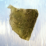 Large Flat Bright Green Moldavite Stone 10.3g