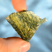 Large Flat Bright Green Moldavite Stone 10.3g