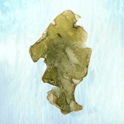 Incredibly Shaped Light Green Moldavite Stone 6.1g