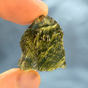 Flat Natural Moldavite Stone 7g