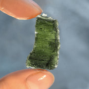 Curved Natural Moldavite Stone 6.1g