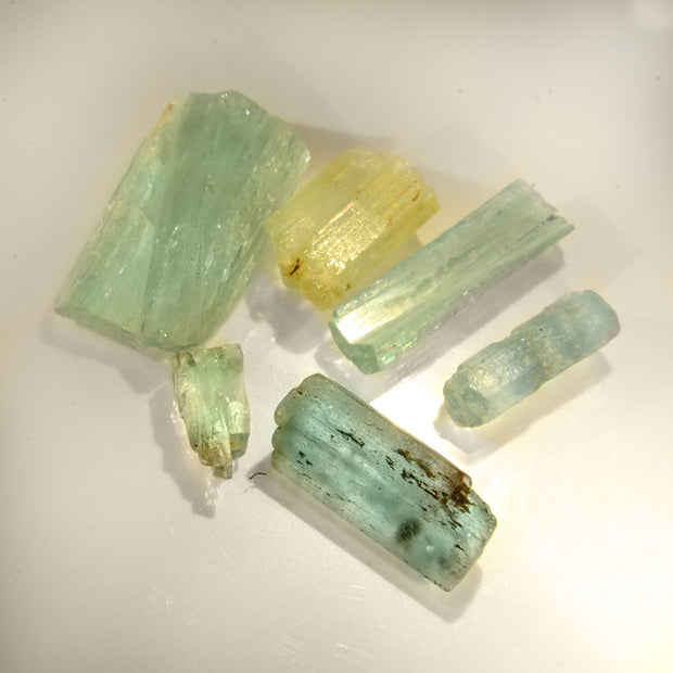 Golden Beryl & Aquamarine Crystals