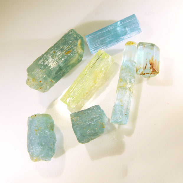 Natural Golden Beryl & Aquamarine Crystal