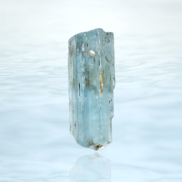 Natural Aquamarine Crystal Bead