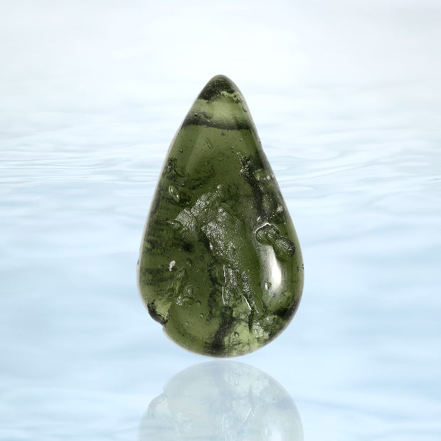 Natural Czech Moldavite Bead