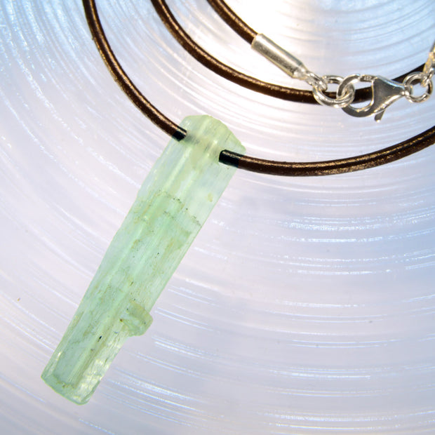 Natural Aquamarine Crystal Necklace