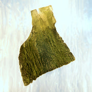 Large Bright Green Triangular Moldavite 14.8g