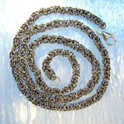 Handcrafted Sterling Silver Kings Chain 22”