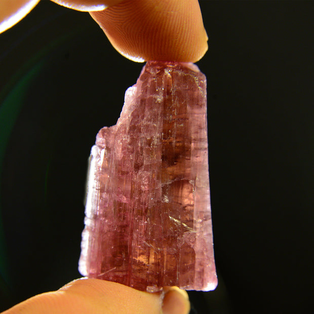 Deep Red Rubellite Tourmaline Crystal - 127 ct