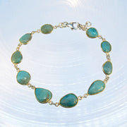 Turquoise Gemstone Adjustable Bracelet