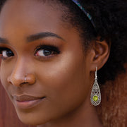 Faceted Peridot Earrings