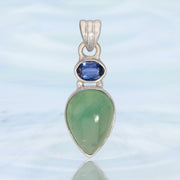 Kyanite & Aquaprase Gemstone Pendant