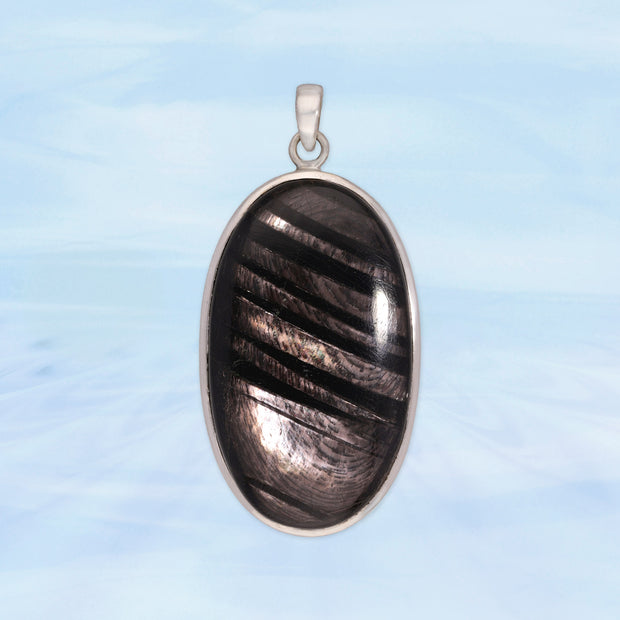 Unique Hypersthene Gemstone Pendant