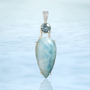 Incredible Aquamarine & Larimar Pendant