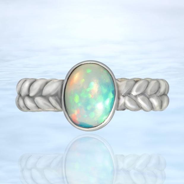 Fiery Opal Ring Size 6